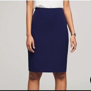 Anne Klein Navy Suit Separate Skirt Size 2P